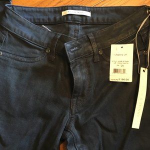 Legacy NWT indigo leather jeans size 24